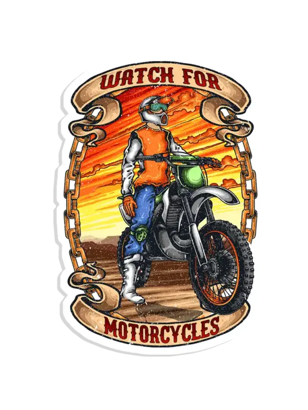 Watch for motorcycles Sticker