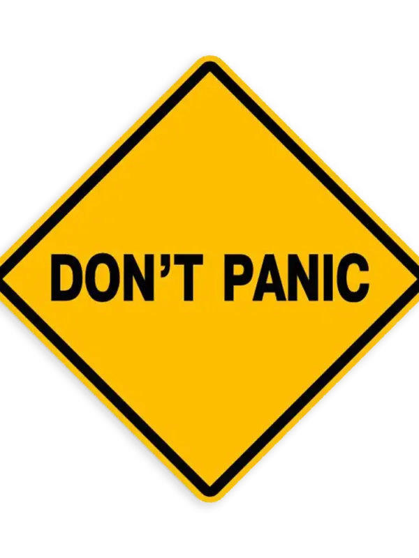 Dont Panic Sticker 2