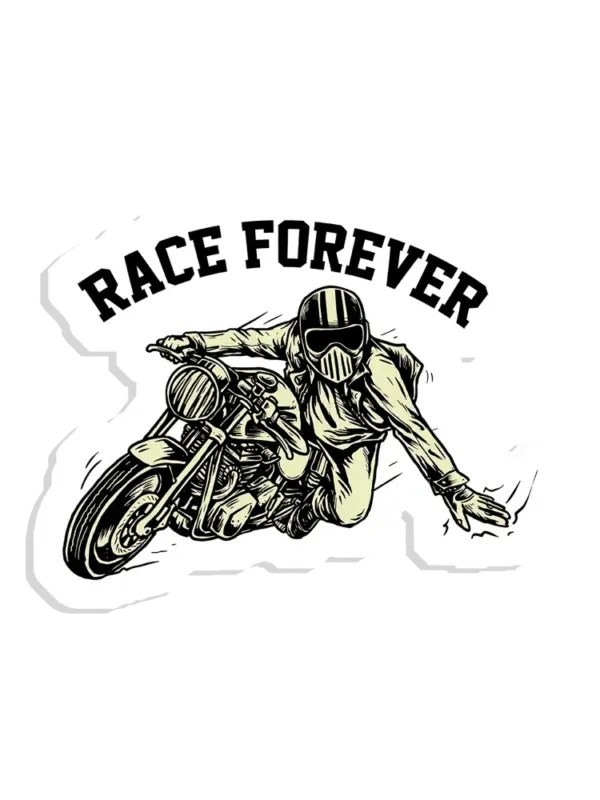 Race Forever Sticker