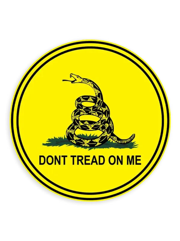 Dont Tread on me circle Car Sticker