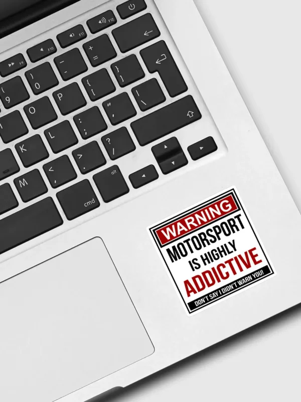 Funny Motorsport Warning Design Sticker - Dheeth By Nature SINGLE1273A 1745102007017 940024223 - Dheeth By Nature
