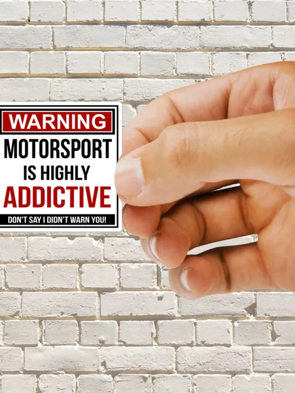 Funny Motorsport Warning Design Sticker - Dheeth By Nature SINGLE1273B 1745102007023 896747808 - Dheeth By Nature