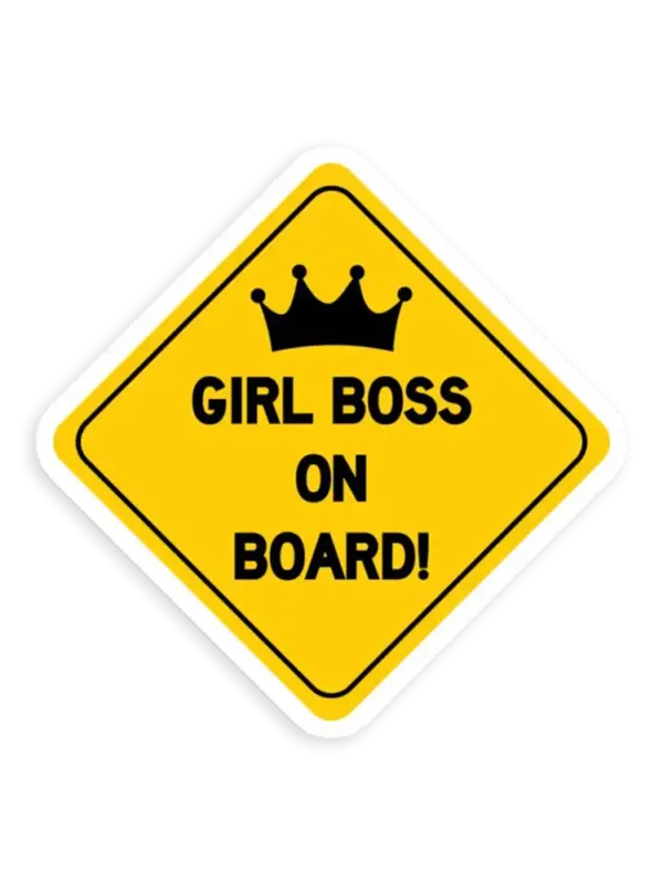 Girlboss on Board Sticker