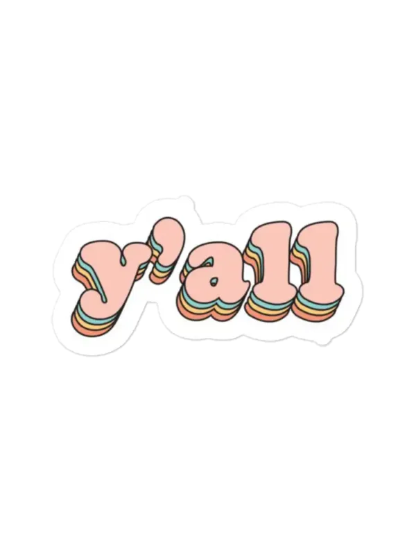 Groovy Y'all Sticker