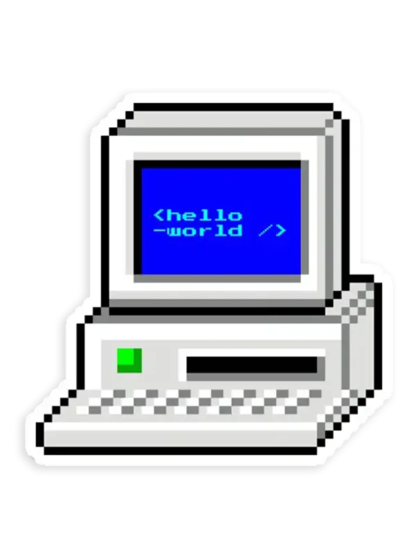 Hello world Sticker