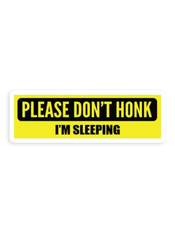 Im Sleeping Bumper Car Sticker Car Sticker