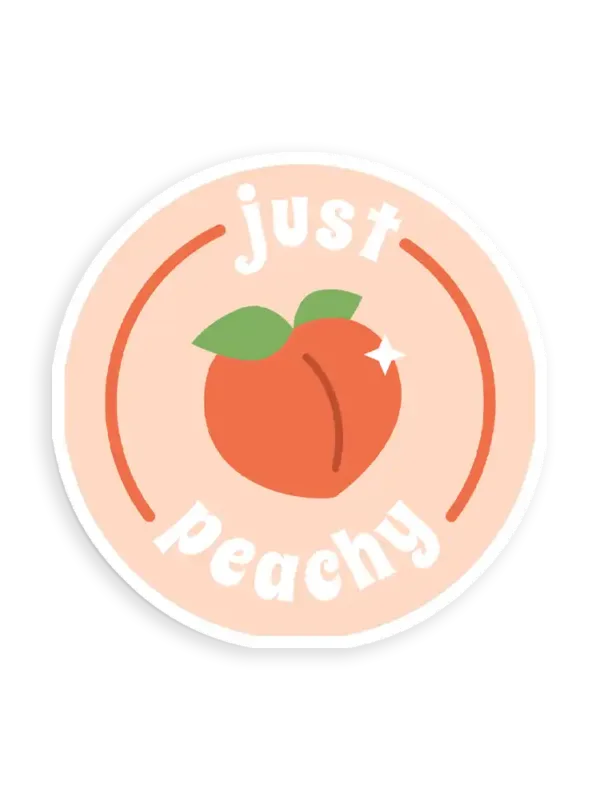 Just Peachy Sticker