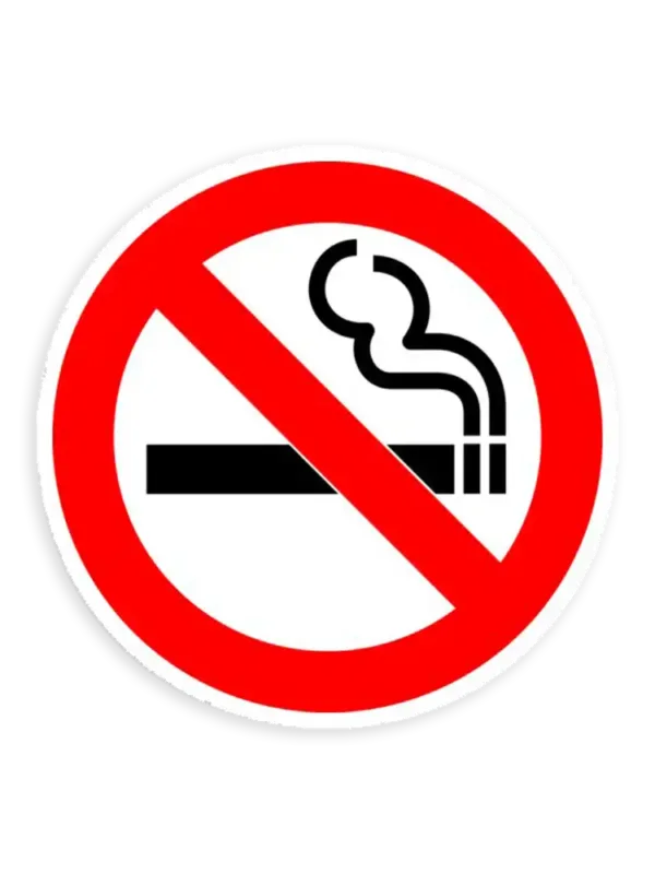 No Smoking Sticker