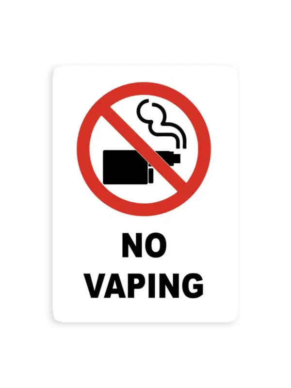 No Vaping Sticker