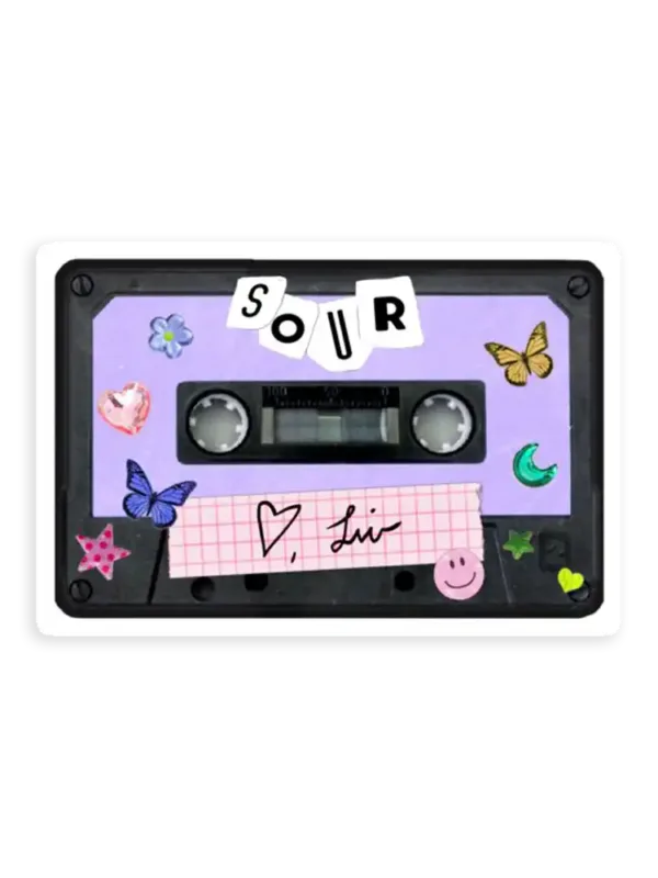 Olivia Rodrigo Sour Cassette Sticker