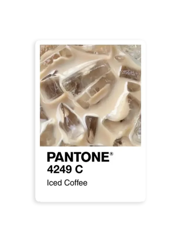 Pantone Iced Coffee Sticker