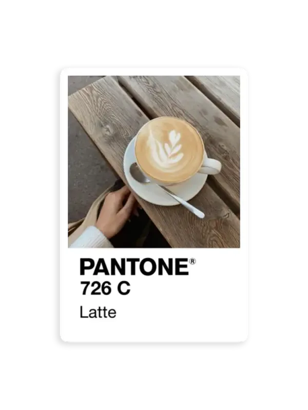 Pantone Latte Sticker