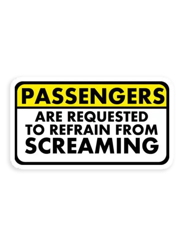 Passengers are Requested Original Sticker