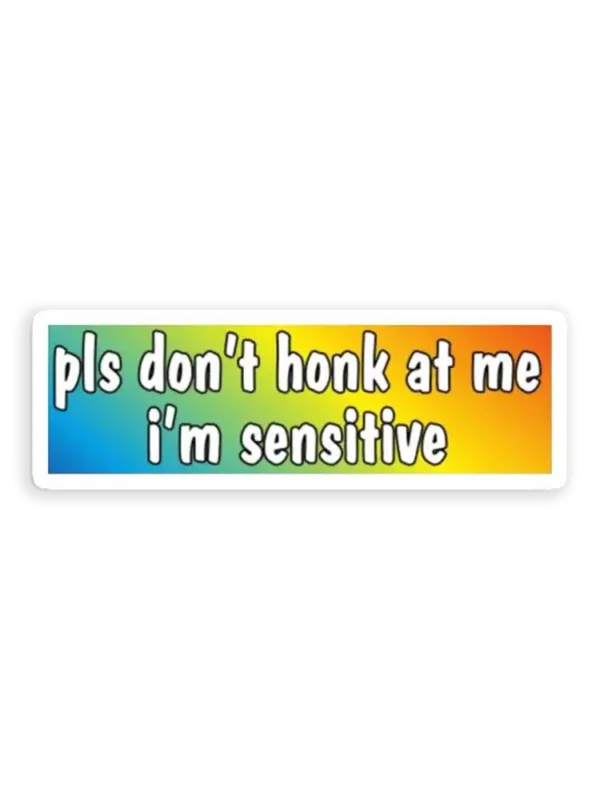 Please dont honk Car Sticker