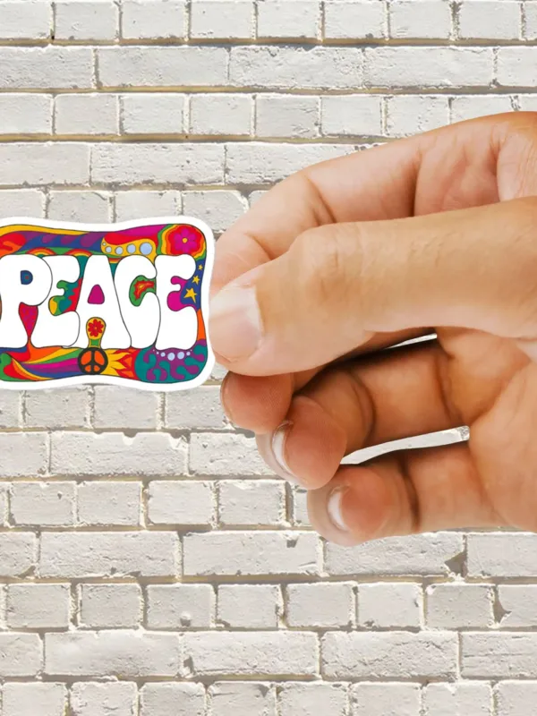 Psychedelic Peace Sticker - Dheeth By Nature SINGLE1398B 1745102004494 344496567 - Dheeth By Nature