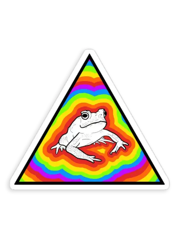 Rainbow Frog Sticker