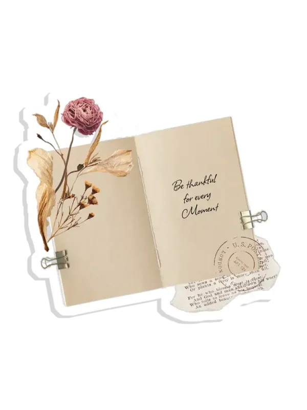 Be thankful for every moment Sticker