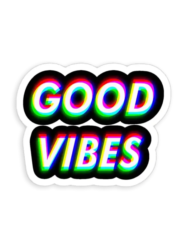 Trippy Good Vibes Sticker