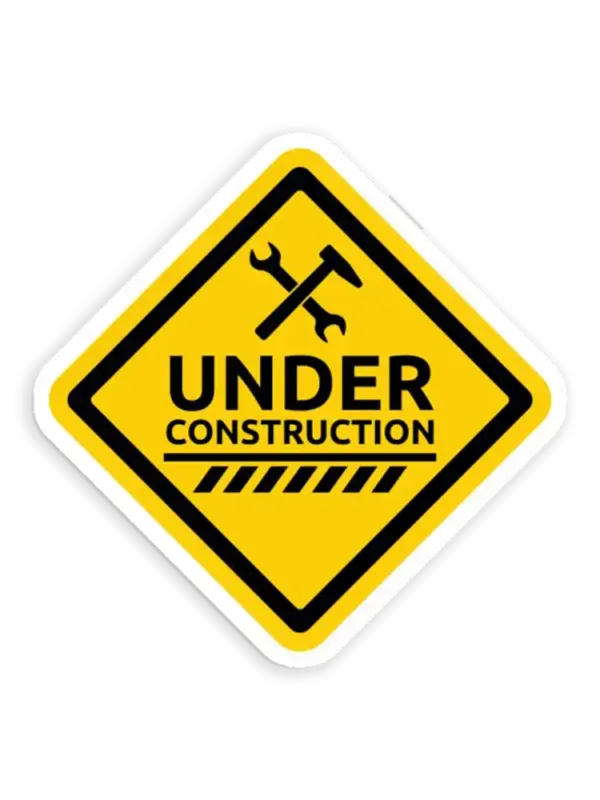Under Construction Sticker