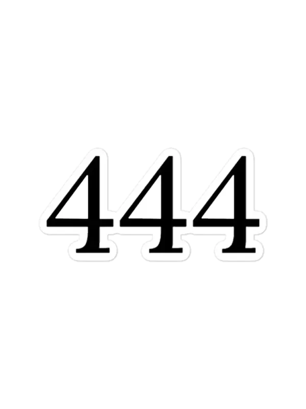 444 Angel Number Sticker