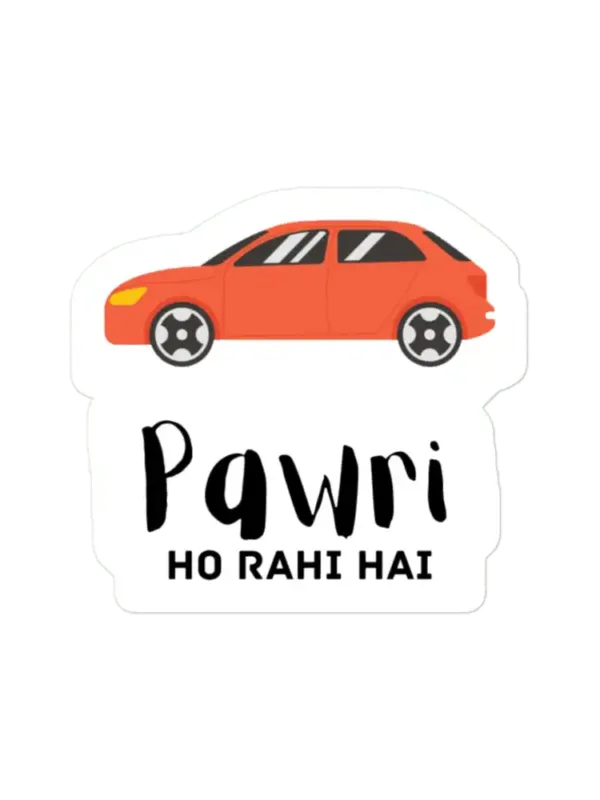 Pawri Ho Rahi Hai Funny Hindi Viral Trend Sticker