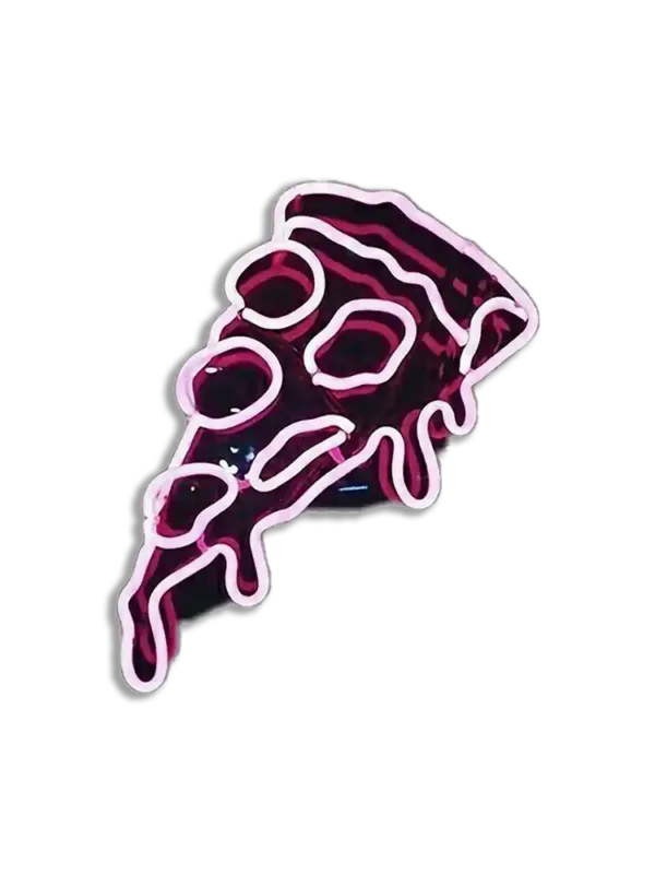 Neon Pizza Sticker