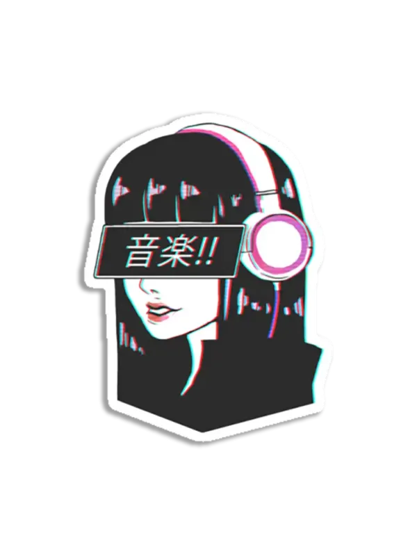 Music - Sad Japanese Aesthetic Sticker