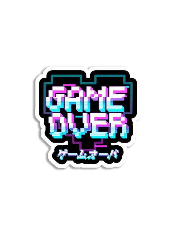 Aesthetic Game Over Sticker