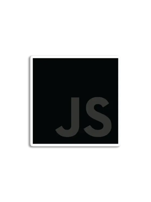 JavaScript grey Sticker