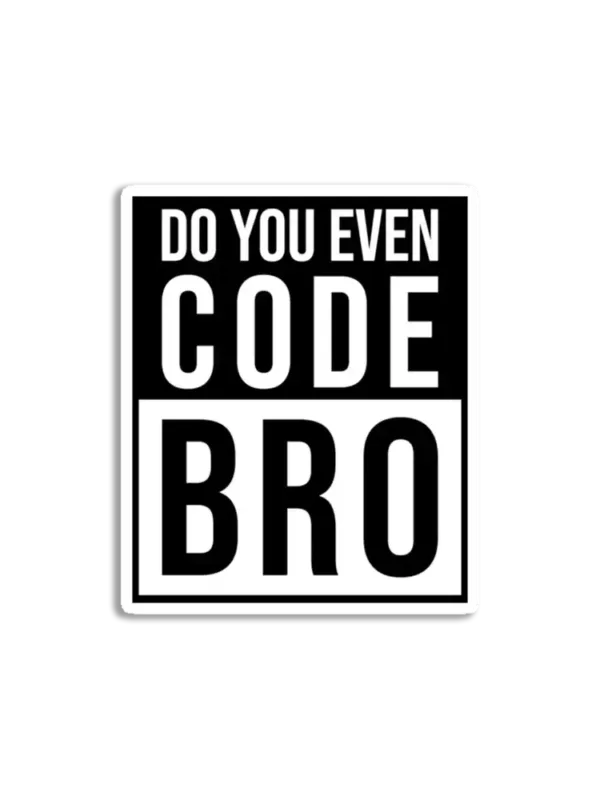 Bro do you even code Sticker