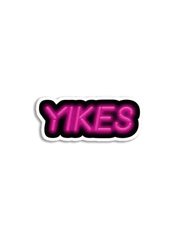 Neon Yikes Sticker