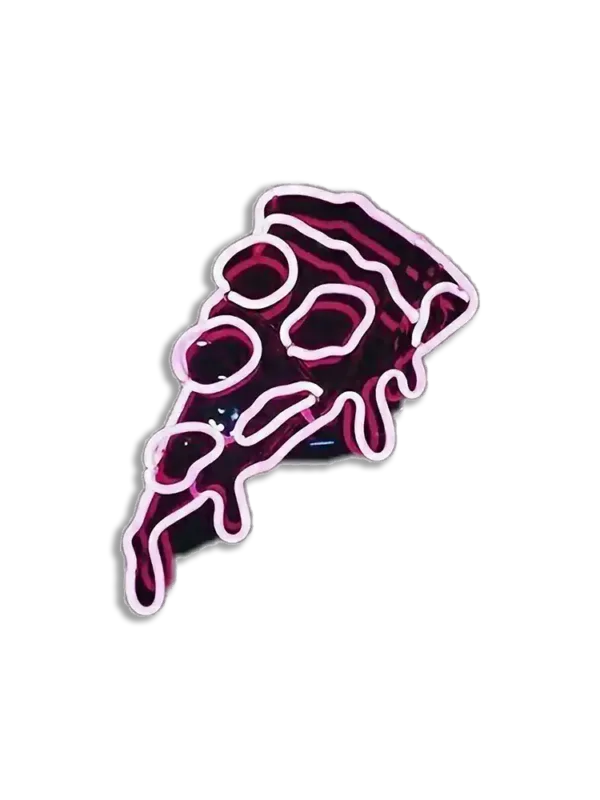 Neon Pizza Sticker