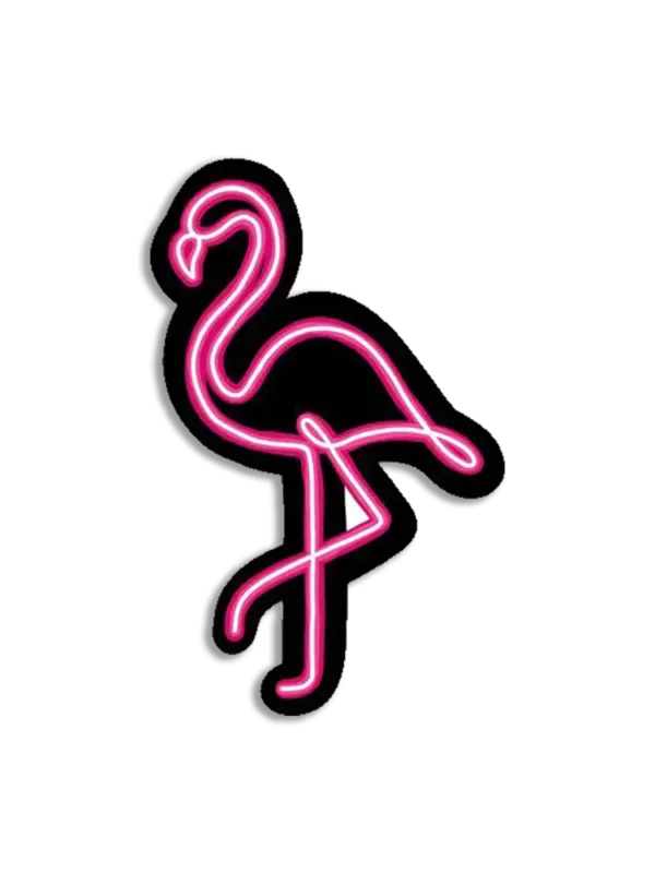 Neon Flamingo Sticker