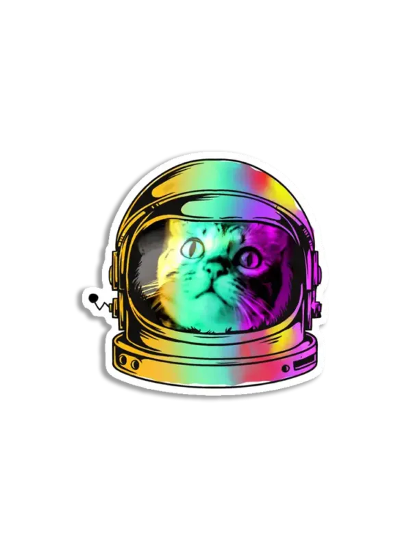 Space cat - Rainbow cat Sticker