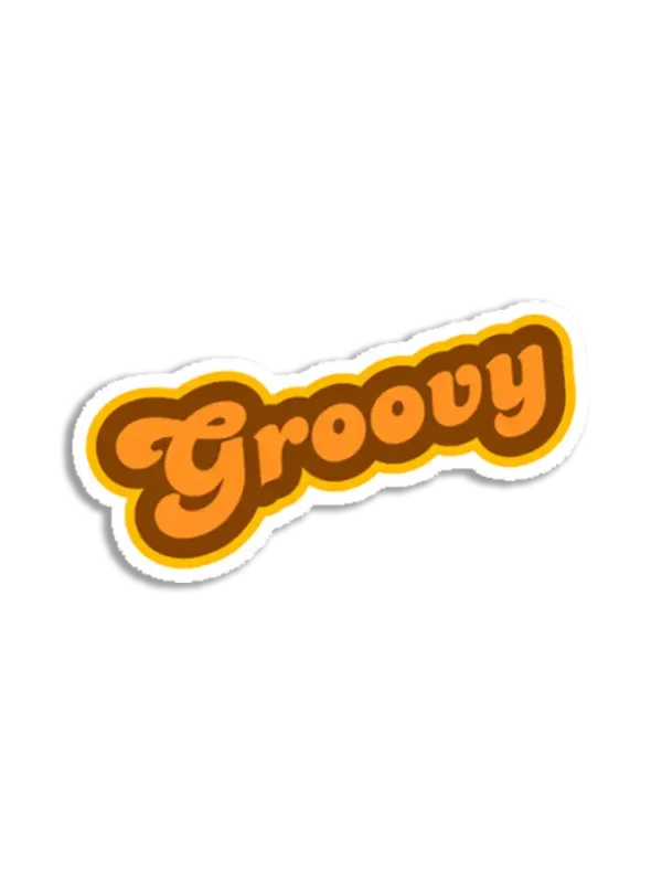 Groovy Sticker