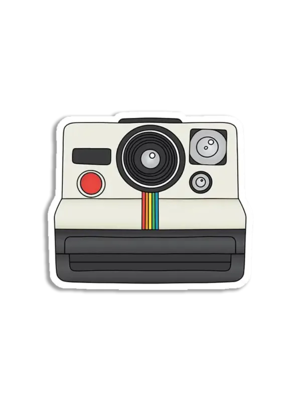 Vintage Polaroid Camera Sticker