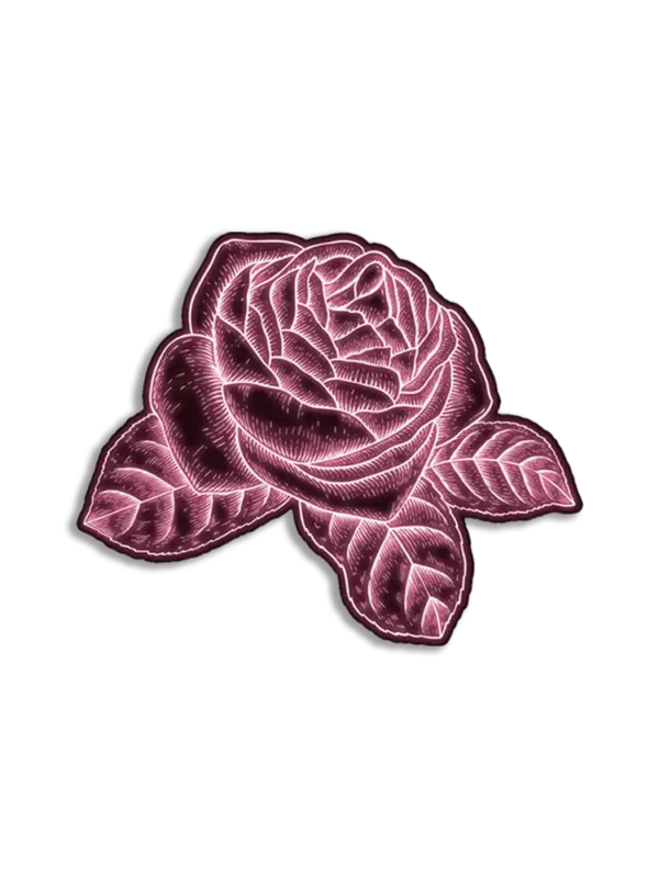 Neon Rose Sticker