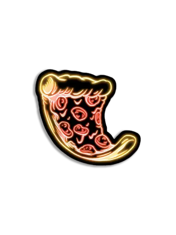 Neon Pizza Sticker