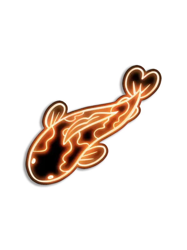 Neon Fish Sticker