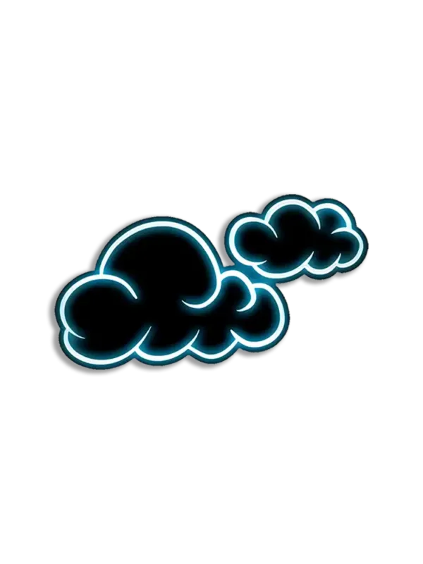 Neon Clouds Sticker