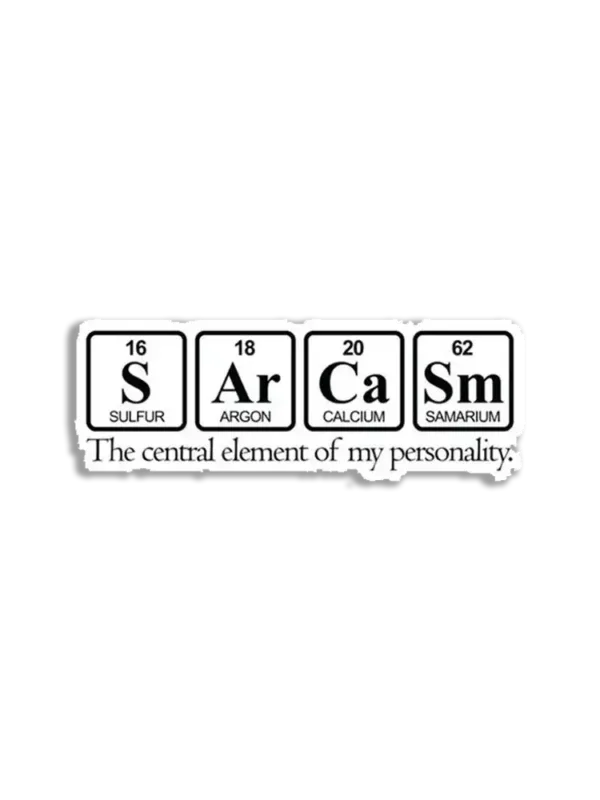 Sarcasm Sticker