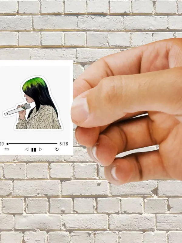 Billie Eilish Spotify Sticker - Dheeth By Nature SINGLE2550A 1745102012139 56277992 - Dheeth By Nature