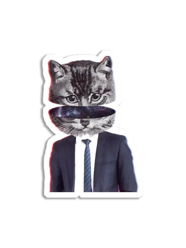 Trippy Cat Sticker