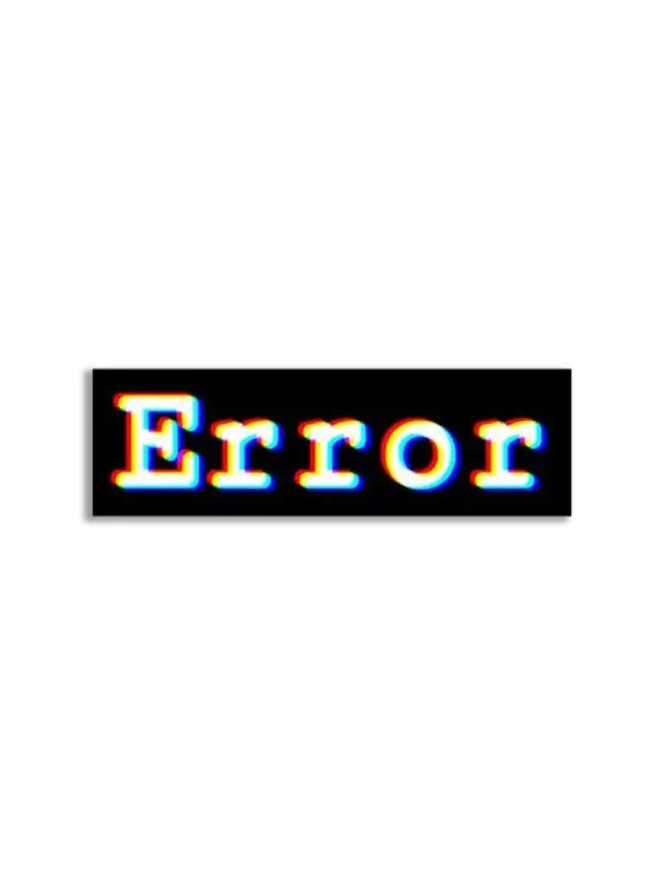 Error Sticker