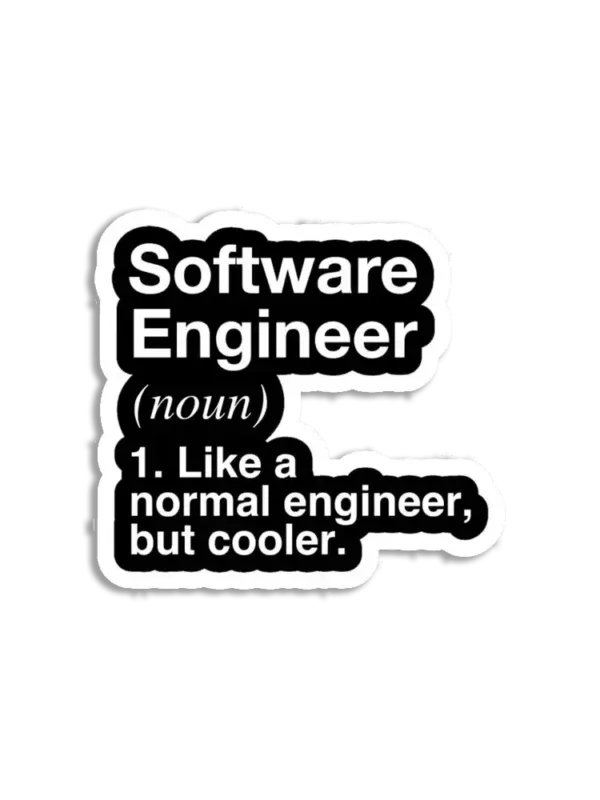 Software Engineer Definition Sticker