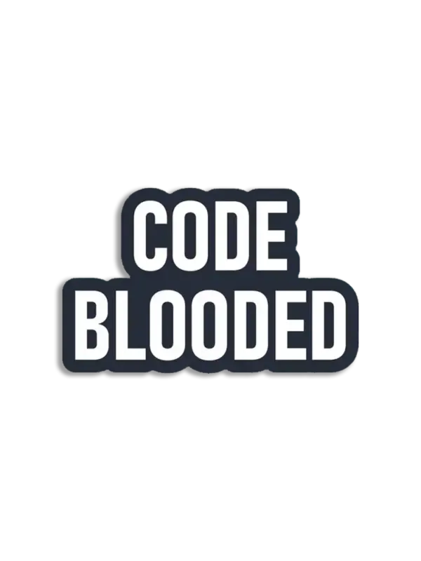 Code Blooeded Sticker