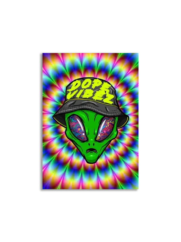 Dope Vibez Alien Sticker
