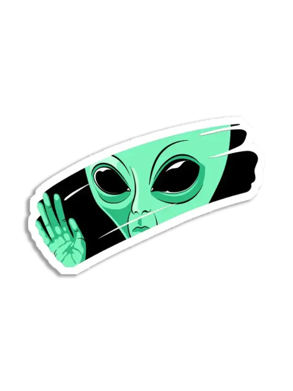 Big Eyed Alien Sticker