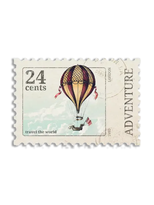 Vitnage Balloon Stamp Journal Sticker