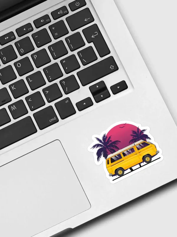Colourful Bus Sticker Vaporwave Sticker - Dheeth By Nature SINGLE40B 1745101989863 682605377 - Dheeth By Nature